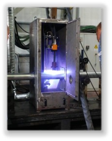Metallization of pipe lines